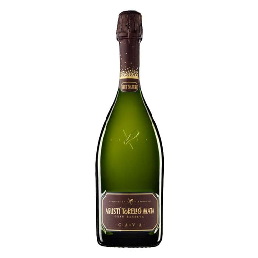 A cava wine bottle called Agustí Torelló Mata Brut Nature Gran Reserva
