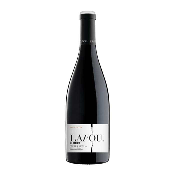 A red wine bottle called Lafou El Sender