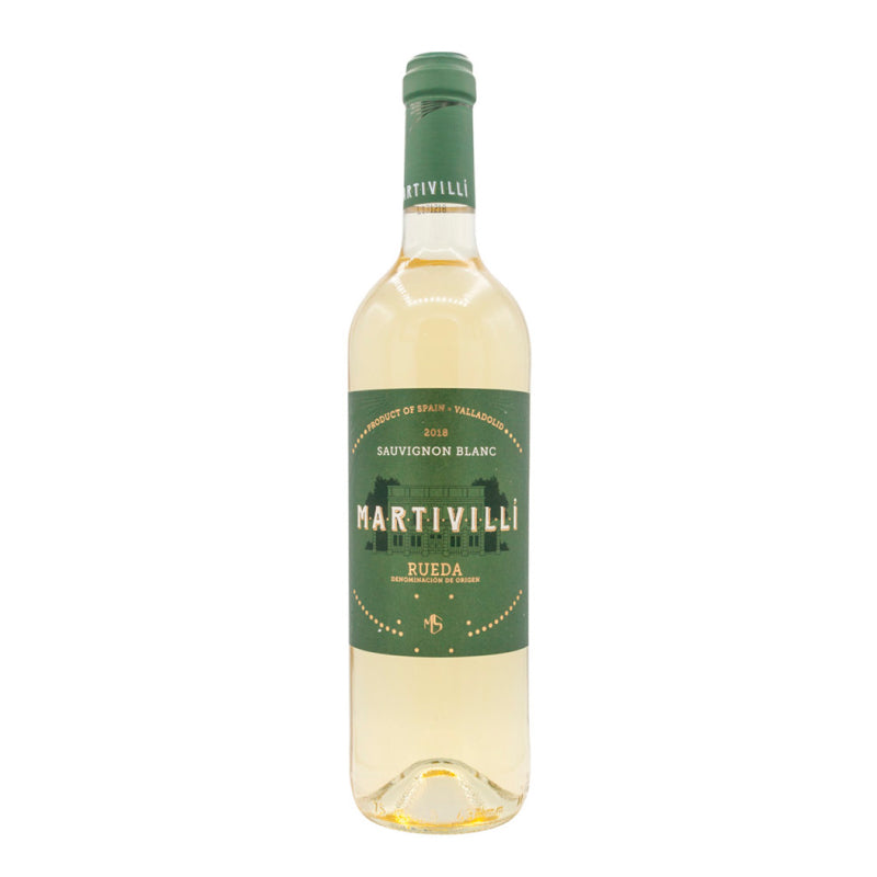 A picture of Martivilli sauvignon blanc which is a white wine originating from Rueda