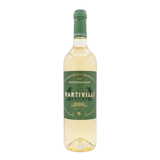 A picture of Martivilli sauvignon blanc which is a white wine originating from Rueda