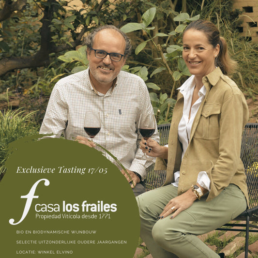 Uitnodiging: Exclusieve Exclusieve Wijndegustatie 17/05 Casa Los Frailes uit Valencia