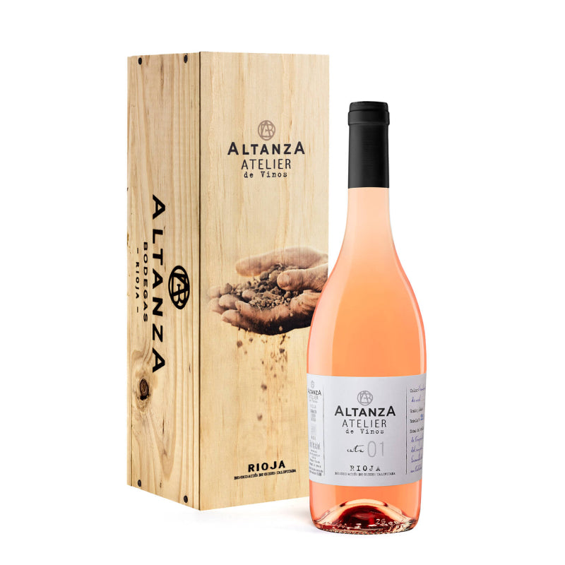 Rosé wijnfles genaamd Altanza Atelier Cata 01 rosado
