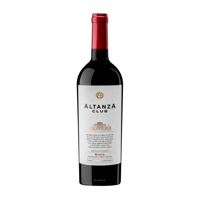 Rode wijnfles genaamd Altanza Club Reserva