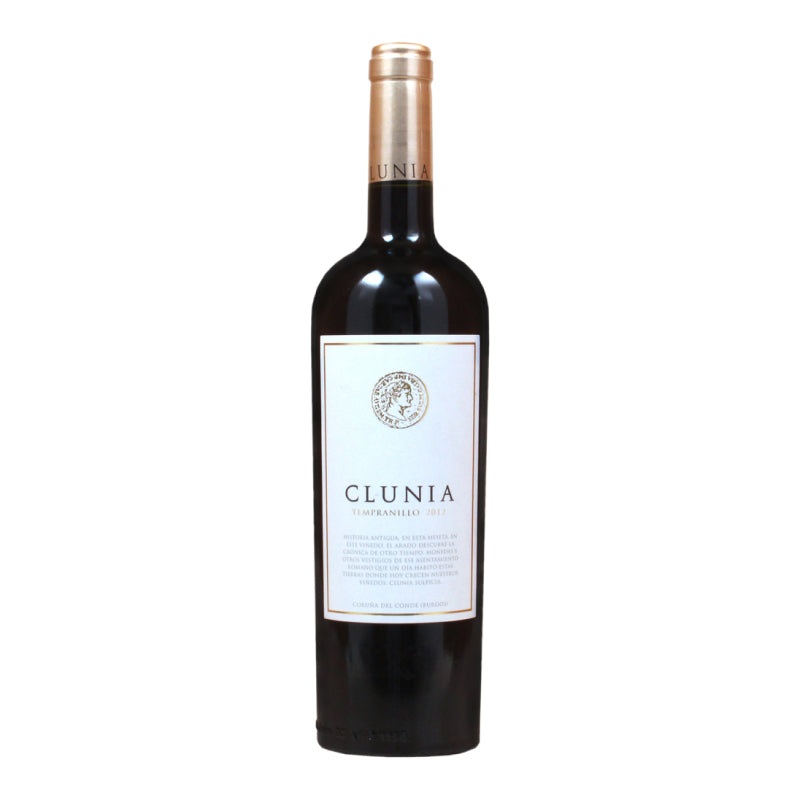 A red wine bottle called Clunia Tempranillo 3 Liter from the Spainish region of Castilla y Leon
