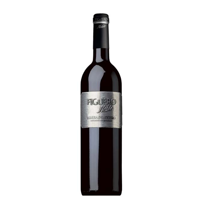 A red wine bottle called Figuero Noble from the Ribera del Duero region in Spain
