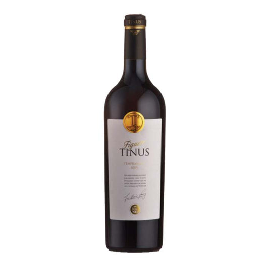 A red wine bottle called Figuero Tinus with Spainish origins available on the Elvino website