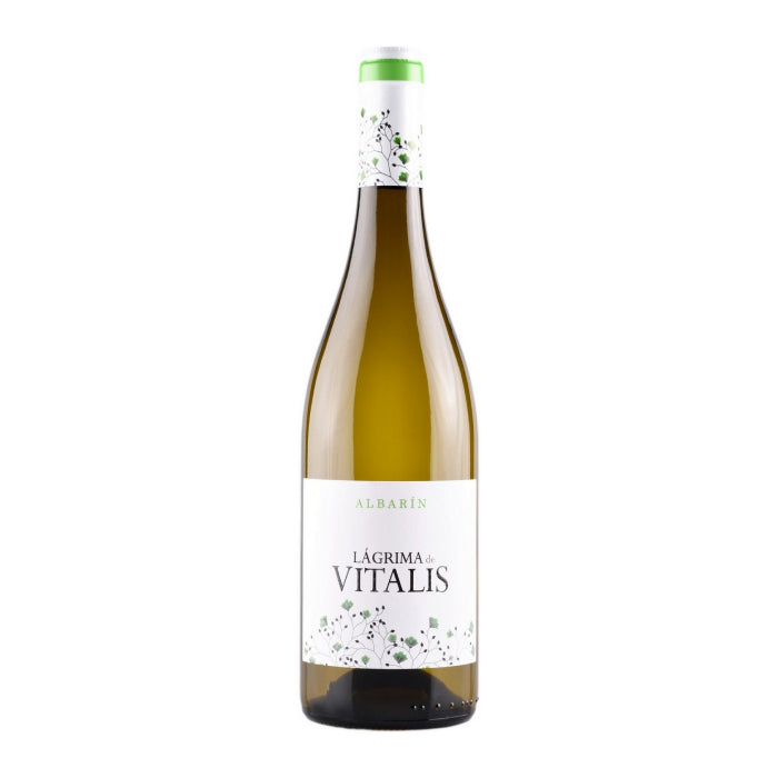 A white wine bottle called Lágrima de Vitalis blanco from the Tierra de Leon region