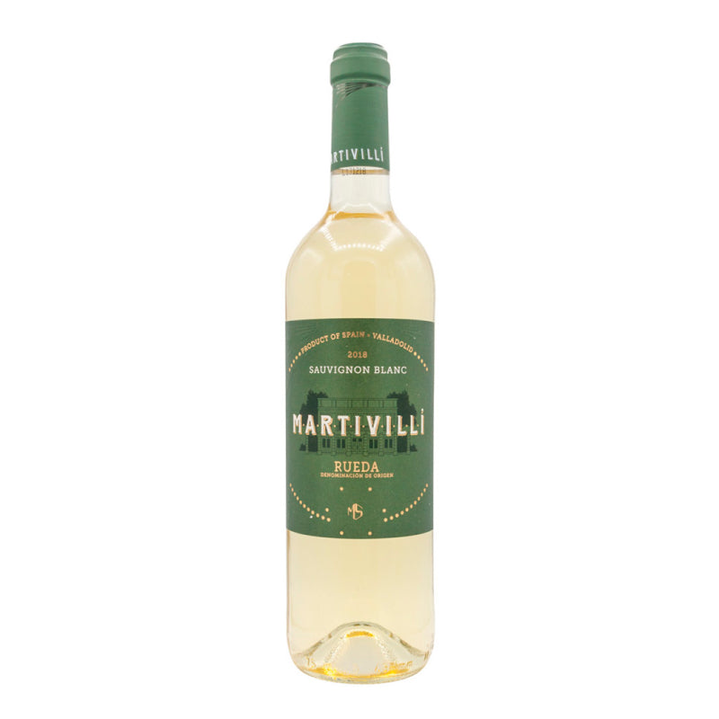 A picture of Martivilli sauvignon blanc which is a white wine originating from Rueda