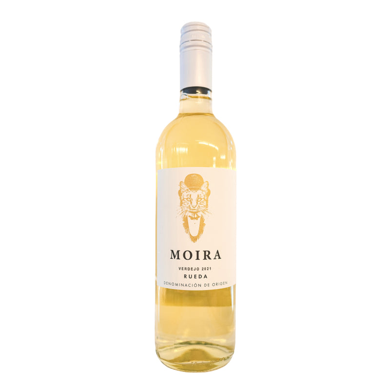 A white wine called Moira Blanco which originates from Rueda