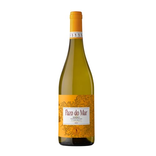 A bottle of a white wine called Pazo do Mar which originates from the Ribeiro region of Spain