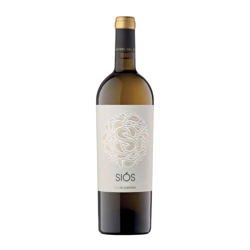 A white wine bottle called Siós Pla del Lladoner which originates from Costers del Segre in Spain