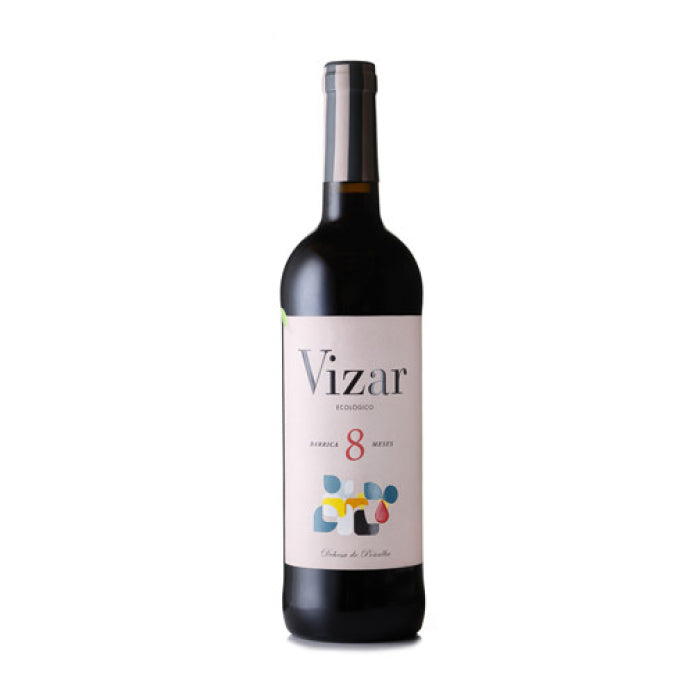 A red wine bottle called Vizar Barrica which originates from Castilla y Leon in Spain